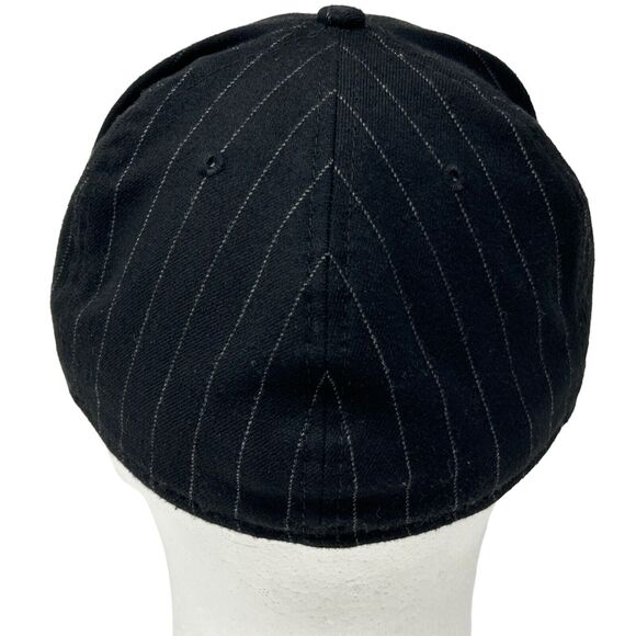 Undefeated x New Era 5 Strikes Hat Baseball Cap Fitted 7 1/4 Black Pinstriped - Picture 3 of 11